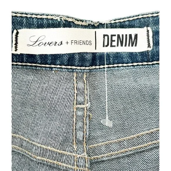 Lovers + Friends Mason High Rise Skinny Jeans Larchmont Distressed Women's Sz 27 - Picture 7 of 12